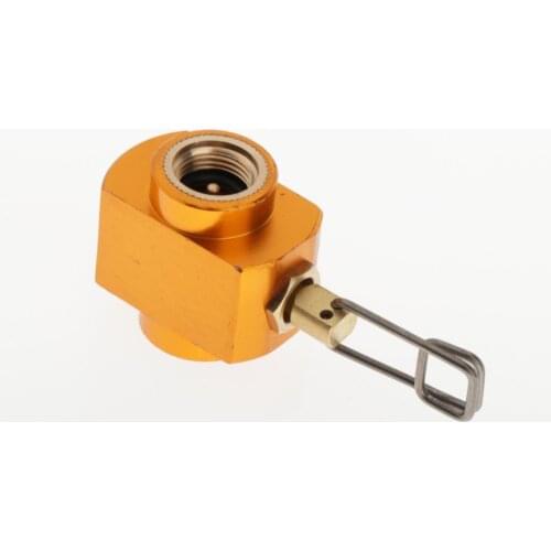 Camping Stove Propane Refill Aluminum Alloy Cooker Burner Butane Filling Valve Connector 6.3x2.95x1.88cm