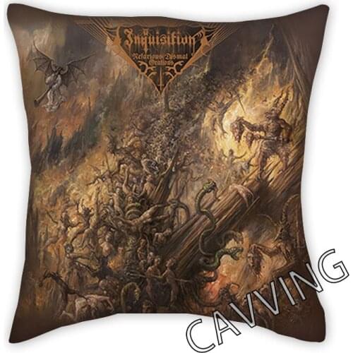 Inquisition Band 3D Printed Polyester Decorative Pillowcases Throw Pillow Cover Square Zipper Pillow Cases Fans Gifts