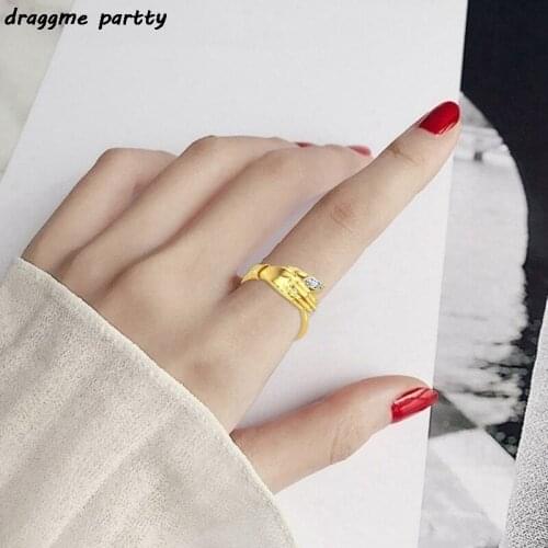 1pc Praying Hands Charm Crystal Ring For Women Exquisite Prayer Hand Zircon Rings Pray Jewelery Gifts