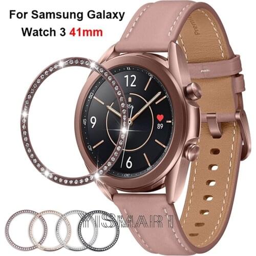 Samsung Watch 3 Diamond Metal Bezel Styling Ring For Samsung Galaxy Watch 3 41mm Frame Cover Protective Case Yismart