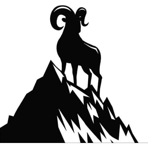 S51046 Various Sizes/Colors Car Stickers Vinyl Decal Sheep Lamb Goat Hill Mountain Motorcycle Decorative Accessories Waterproof