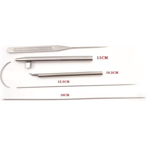 Facial puncture guide needle skin lift surgical thread carving big V embedding thread puncture skin needle guide beauty equipmen