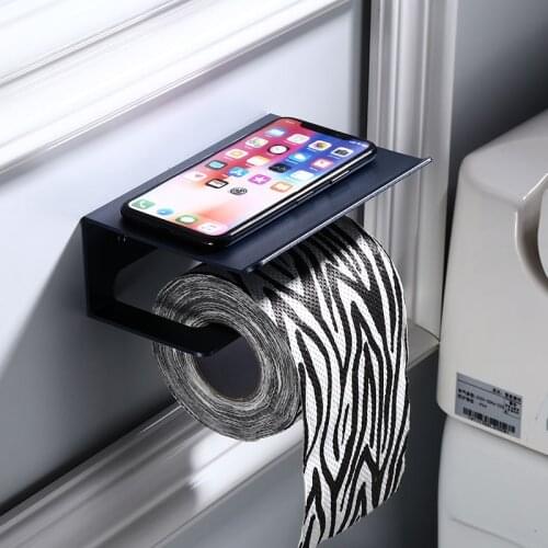 Wall Mount Multiple Styles Toilet Paper Holder Bathroom Kitchen Roll Paper Accessory Tissue Towel Accessories Holders For Phone