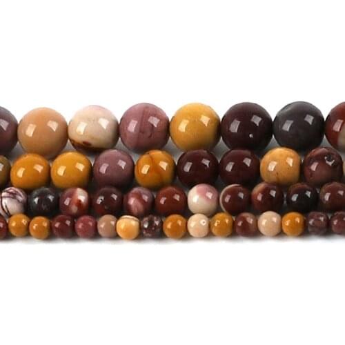 Nicebeads Natural Stone Egg Yolk Loose Beads 4 6 8 10MM Fit Diy Bracelet Necklace For Jewelry Making