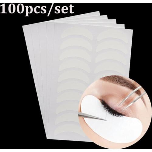 100pcs/set Patches for Eyelash Extension Under Eye Pads Paper Patches Stickers for False Eyelashes Natural Eye Lashes Makeup