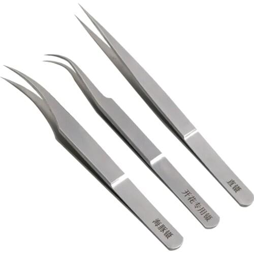 Pioneer Grafting Planting Eyelashes Flowering Eyelash Special Tweezers High Precision Tool Dolphin Golden Feather Clip Set