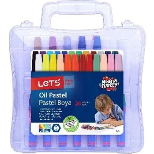 LETS 24 PASTEL PAINT IN PLASTIC BOX
