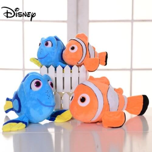 Disney Cartoon Movie Finding Nemo Dory Plush Toys 30-45cm Animal Stuffed Toys Dolls Clown Fish Toys for Kids Children Gifts