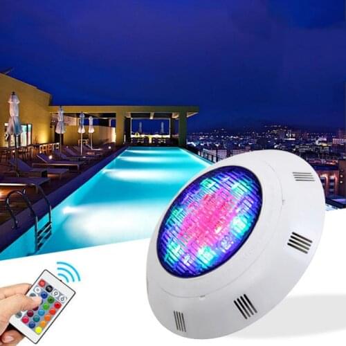 12W UnderWater Light AC/DC 12V RGB+Remote Controller Outdoor Lighting IP68 Waterproof Swimming Pool Light Par56 Led Pond