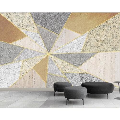 Custom Any Size Murals Wallpaper 3D Stereo Geometric patterns Wall Painting Living Room TV Sofa Bedroom Backdrop wall Wallpaper