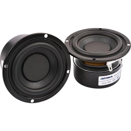 AIYIMA 2PCS 3Inch Mini Audio Speaker Portable Stereo Speakers Woofer Full Range Mid Bass Loudspeaker Horn 8Ohm 25W For DIY