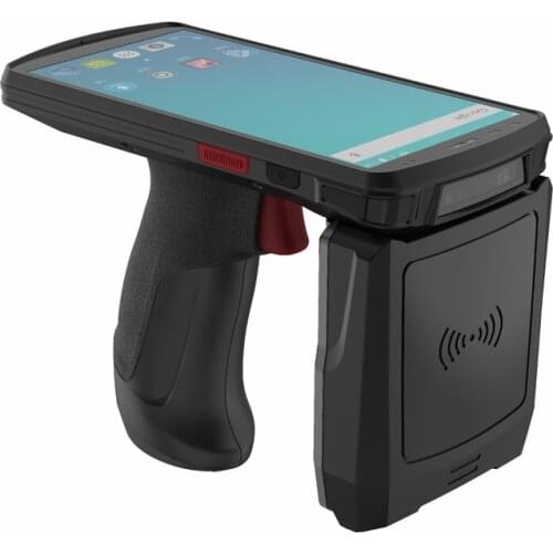 MSENCH Android 9.0 UHF RFID Reader with Display 5.7 Inch 2D Barcode Scanner PDF417 Barcode Scanner For Inventory Warehouse