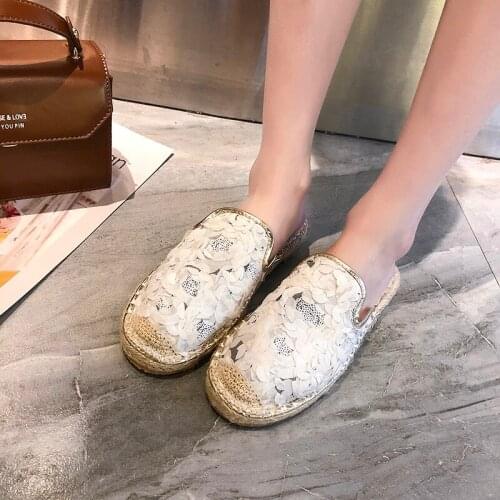 Summer Slipper Women 2021 New Snake Slip On Close Toe Ladies Flat Slides Hemp Indoor Outdoor Female Dress Beach Sandals