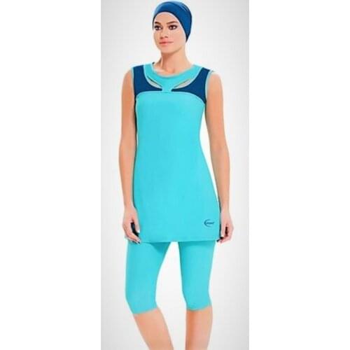 Half Off, pool Model Hijab Swimwear Petrol Turkish' Muslim Swimsuit Burkinis Modest Clothing Islamic Long Sleeves Hijab Full