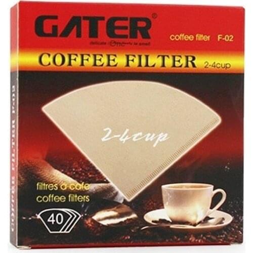 V-shaped Filter Paper Hand-pushed Coffee Filter Paper 50 Sheets Environmentally Friendly Suitable for V60 Filter