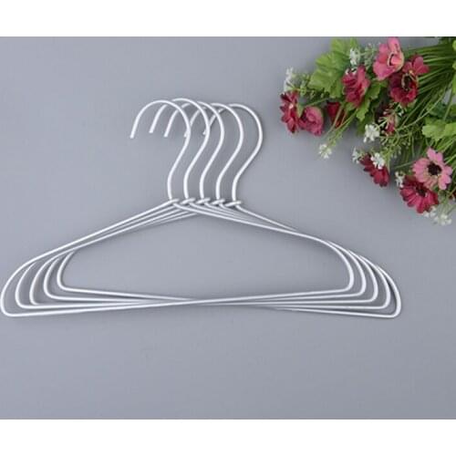 100pcs The new Aluminum Alloy Tops Hanger Light Space Saving Metal Hanger for Shirts and Clothes Drying Clothes Organizer