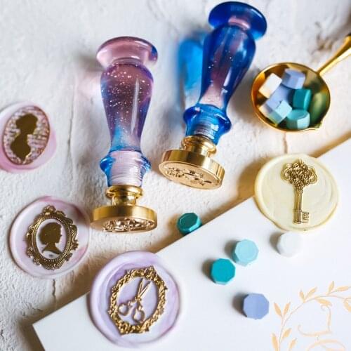 Nordic Wind and Sealing Wax Stamp Invitation Gift Seal Seal Head Gift Christmas Invitation DIY Decoration Crafts