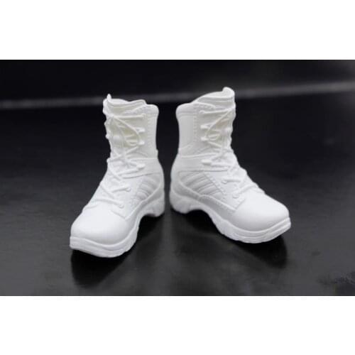 1/6 Scale Womens police boots Combat boots Military Shoes fit for Removable-Foot Body model Figure toy
