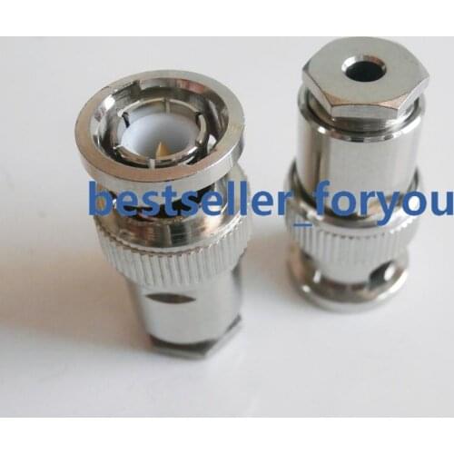 1Pcs BNC Q9 Male Q9 Plug Clamp RG174 RG179 RG316 RG188 Cable Connector