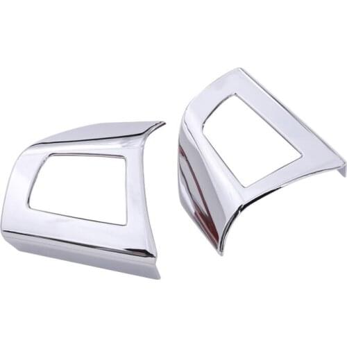 2x Chrome Car Steering Wheel Buttons Cover Trim Car-Styling Sequins Sticker for Maserati Levante Interior Accessories