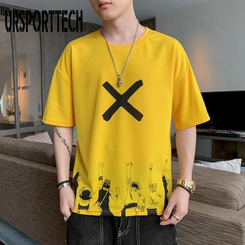 2021 New Style Summer T shirt Men Big Size Short Sleeve O-neck T shirt Men Print T-shirts For Men Boys Students Tops Tees