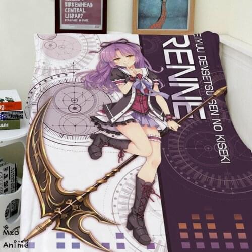 Anime Eiyuu Densetsu Sen no Kiseki Renne Soft Flannel Fleece Throw Blanket Decorative Plane Blankets for sofa cosplay fans gift