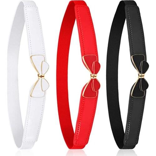 Bow belt cummerbunds with buckle belts thin elastic cummerbund for dress Pants Apparel Accessories cinturon mujer women belts