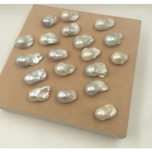 FREE SHIPPING,high quality AAA BIGGEST BAROQUE NATURE loose pearl ,half hole, length 26-35 MM