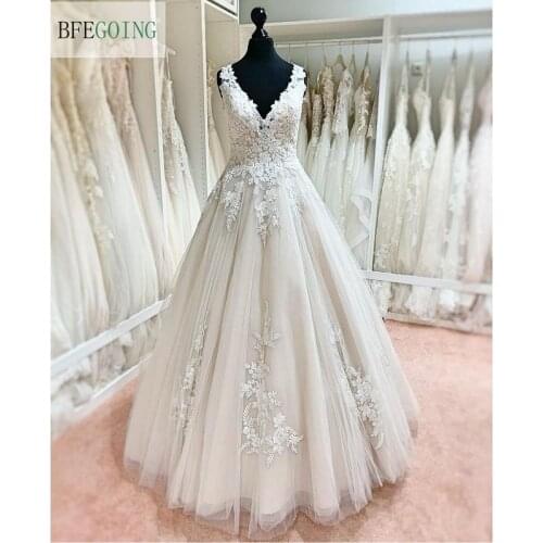 BFEGOING Sleeveless Wedding Dresses