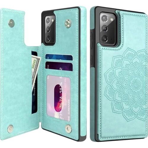 Phone Case for Samsung Galaxy Note 20 Case Flower Magnetic Back Flip Case for Samsung Note 20 5G Wallet Case Women Card Holder