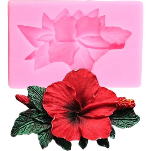 Flower Silicone Mold Leaf Cupcake Topper Fondant Cake Decorating Tools Polymer Clay Candy Mould Chocolate Gumpaste Moulds
