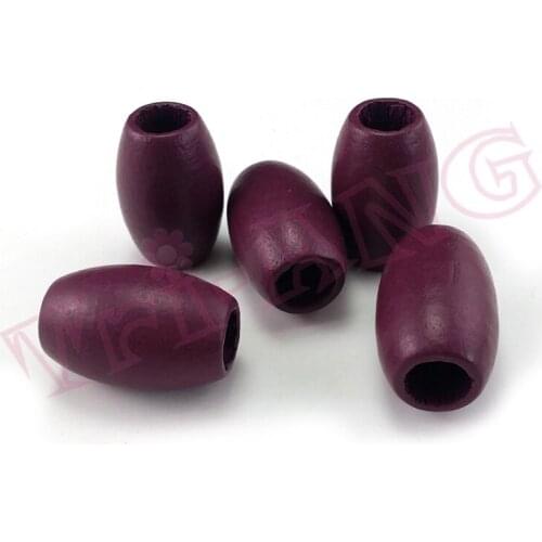 20pcs/lot, Simple Quality Dark Purple Wooden Cord Stopper Cord Lock for Bags Clothes