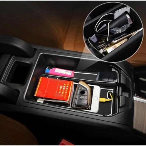 For BMW X3 G01 2018 2019 Plastic Interior Central Armrest Storage Box Organizer Case Container Tray Car Styling