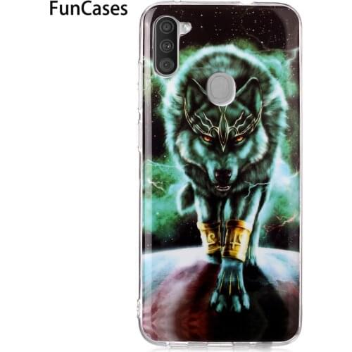 Rose On Black Luminous TPU Shell For estojo Samsung A11 sFor Samsung Galaxy estojo M11 Hoesje Pattern Cases Cellular galexi