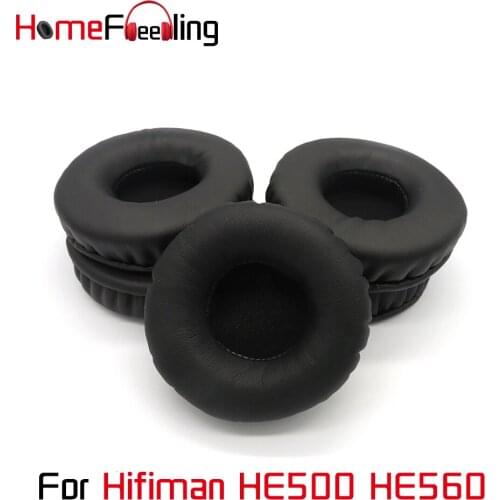 Homefeeling Ear Pads for Hifiman HE500 HE560 Headphones Soft Thicken Velour Ear Cushions Sheepskin Leather Earpads Replacement