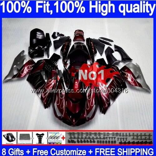 Injection For KAWASAKI ZX 14R ZX14R 06 07 08 09 10 11 78MC.4 ZZR1400 ZX-14R 2006 2007 2008 2009 2010 2011 wine red Fairing