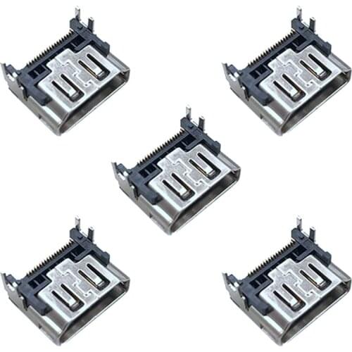10 Pcs HD Interface for PS5 HDMI-Compatible Port Socket Interface for Sony Play Station 5 Connector