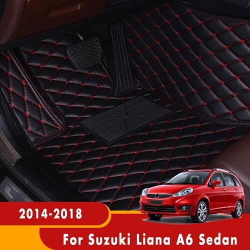 Custom Carpets For Suzuki Liana A6 Sedan 2018 2017 2016 2015 2014 Car Floor Mats Styling Foot Pads Car Accessories Interior Rugs