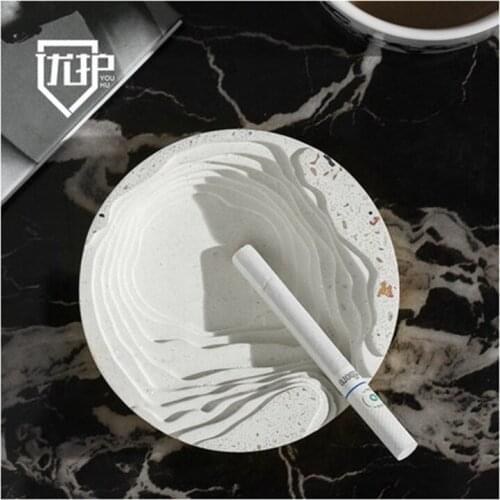 Creative Cement Terrazzo Ashtray Room Office Smoke Cup Fashionable Industrial Style Home accessories KTV bar Tobacco Jar Decor