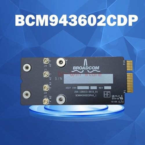 New 653-00005 For Apple iMac A1418 A1419 WiFi Airport 802.11ac WLAN Card Bluetooth 4.2 BCM943602CDP BCM943602CDPAX 2015-2019