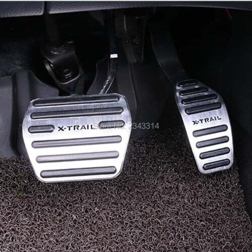 For Nissan X-Trail X Trail XTrail T32 2014 2015 2016 2017 Aluminum AT Accelerator Pedal Gas Brake Pad Pedal Inner Car Accessory