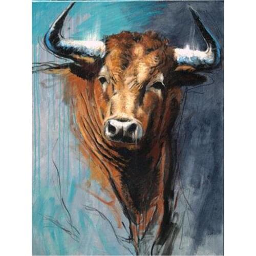 Full Square / Round Drill 5D Diamond Paintings Animal Cow Art Painting Cross Stitch Diamond Embroidery Art Wall Decor