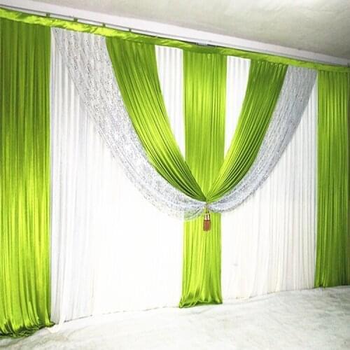 Romantic Wedding Backdrop with beautiful swags Wedding Decoration 10ft x 20ft