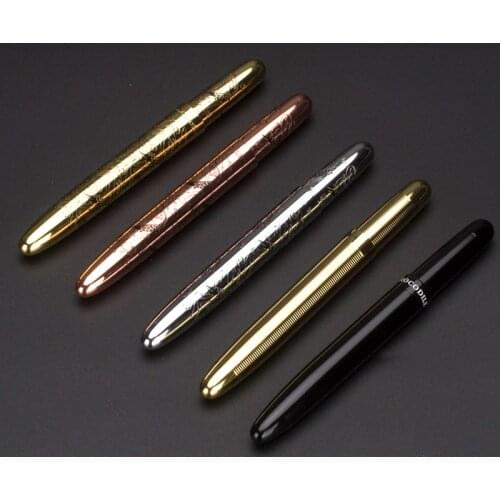 Mini Crocodile 9cm space ballpoint pen golden rings and leather pouch Neat Convience Office Supplies Luxury pens 6 colours