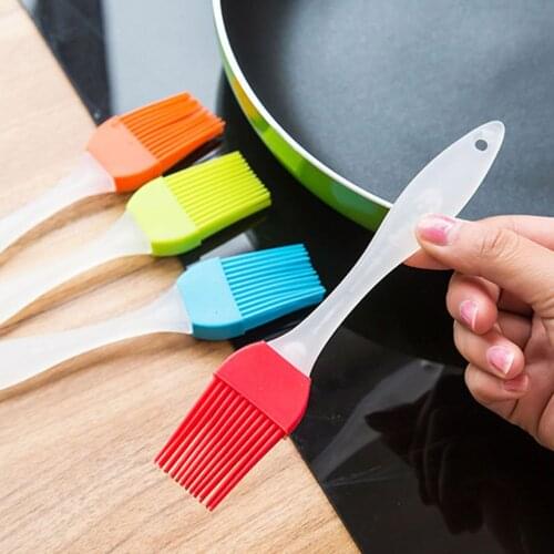 BBQ Brush Silica Gel DIY Cooking Brush High Temperature Resistance Baking Camping Home Kitchen Accessories Restaurant Supplies