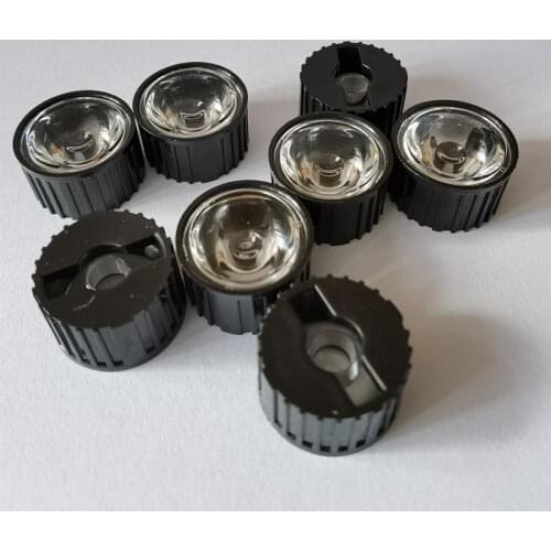 100PCS 60 Degrees 20mm PMMA Lens + Bracket For DIY 1W 3W 5W High Power LED COB