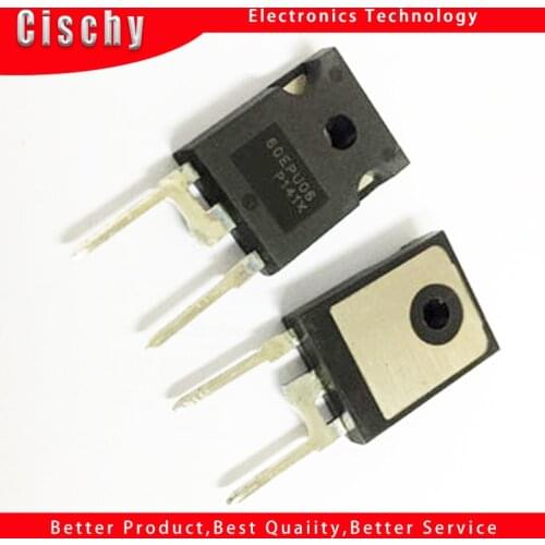 5pcs 60EPU06 TO247-2 60EPU06PBF TO247 60A 600V fast recovery diode