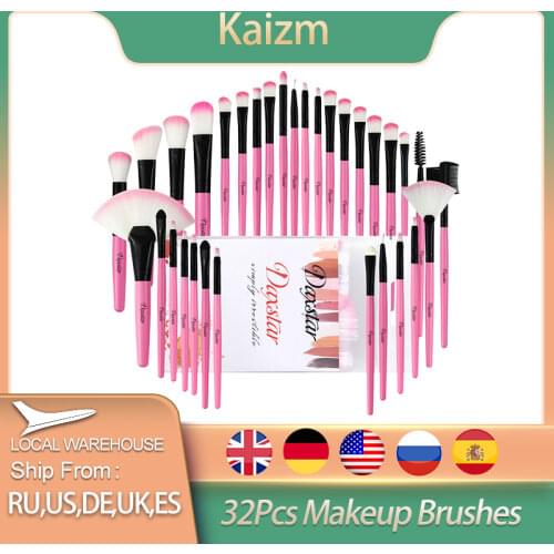 32pcs/Set Foundation Makeup Brushes set Cosmetic Lip Powder Blending Tool Kit Eye Face Powder Foundation Brushes