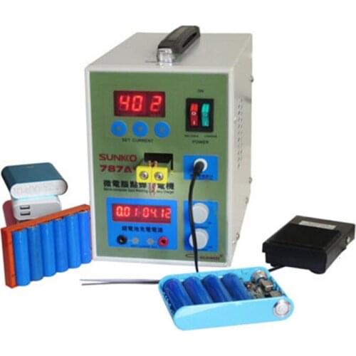 Microcomputer Dual Pulse Spot Welder Welding Machine/battery Welding Machine(machine +1Kg 0.1mm Thickness Nickel)