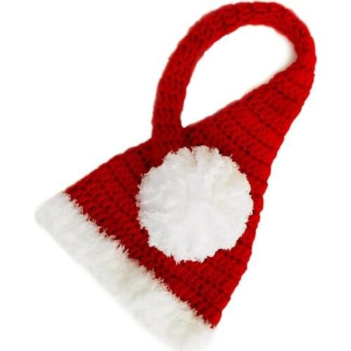 Newborn Photography Christmas Hat Long Tail Ball Cap Baby Baby Photo Hat newborn photography props CHD300